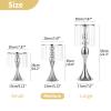 Nuptio 2 Pcs Wedding Vase & 2 Pcs Artificial Flowers Set for Wedding Centerpieces for Tables view 4
