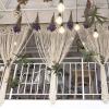 Macrame Curtains Large Handmade Knitting Wall Hanging, Boho Room Divider Tapestry Door Curtains, Wedding Backdrop Arch Boho Woven Wall Decor, Window Treatments for Window Doorway Living Room Bedroom ( view 1