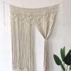 Macrame Curtains Large Handmade Knitting Wall Hanging, Boho Room Divider Tapestry Door Curtains, Wedding Backdrop Arch Boho Woven Wall Decor, Window Treatments for Window Doorway Living Room Bedroom ( view 2