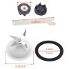 5 Pieces Ice Crushing Blade Replacement Parts with 2 Gaskets and Gears and Wrench for KSB5 & KSB52 9704291 Mixer Food Processor Juicer view 4