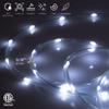 WYZworks 25ft Cool White LED Outside Rope Light - 8 Modes, Waterproof Permanent Outdoor Accent Lighting w/Remote, Flexible Clear Tube, ETL Certified, Exterior Christmas Patio Palm Tree Yard Ambient view 2