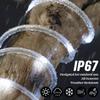 WYZworks 25ft Cool White LED Outside Rope Light - 8 Modes, Waterproof Permanent Outdoor Accent Lighting w/Remote, Flexible Clear Tube, ETL Certified, Exterior Christmas Patio Palm Tree Yard Ambient view 4