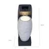24" H Contemporary Vase Water Fountain with Warm White LED view 3