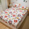 FCLDESHOP Easy to Change, Fold & Wash Sheet,Comfortable Skin-Friendly Cotton Checkered Mattress Topper, Girls Bedroom Printed Non-Slip Bed Cover Pillowcase,Garden,180 * 200cm (1pcs) view 1