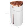 TOPINCN 1000Ml Small Desk Bedroom Travel Office Humidifier, Touch Control, USB Powered, Plastic, Automatic, 10 x 20.8 x 20.8cm, 14hrs Runtime view 4
