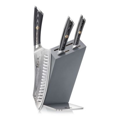 Cangshan NAKA Series X-7 Steel Forged HUA Knife Block Set (4-Piece)