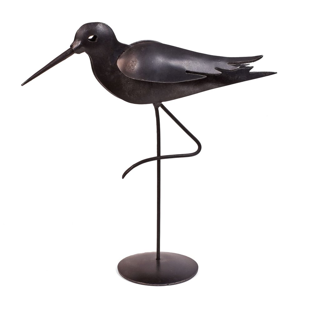 The Barrington Garage 9" Sandpiper Steel Sculpture, Handcrafted in Vermont