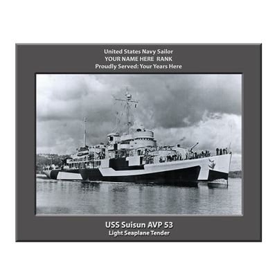 USS Suisun AVP-53 Personalized United States Navy Ship