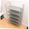 Cabilock Metal Shoes Rack, Light Grey, 1pc view 3