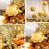 SUNESA Artificial Flowers Artificial Rose Hydrangea,Golden Artificial Flowers with Golden Vase,Flower Arrangements for Home Festival Birthday Party Decor Fake Flowers view 3