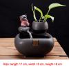 BONAD Ceramic Sculpture Indoor Fountain Desktop Fountain Ceramic Waterfall Tabletop Fountain Office Home Interior Decoration view 2