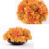 SUNESA Artificial Flowers 6.30Inch Artificial Plants,Orange Artificial Bonsai,Rustic Farmhouse Decor Faux Flower Planter with Black Vase Fake Flowers view 3