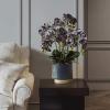 SUNESA Artificial Flowers Large Artificial Orchid Phalaenopsis,Artificial Plants in Iron Vase,Silk Fake Flowers for Party Office Garden Table Home Decor(Purple) Fake Flowers view 4