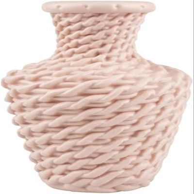 TATSEN Imitation Rattan Vase Table Flower Arrangement Container Living Room Nordic Style Vases for Home Decor Ornaments