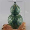 TATSEN Jingdezhen Antique Enamel Vase Green Glaze Gold Longevity Gourd Vase Old Antique Porcelain Antique Ornaments view 3