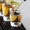 Aunt Like Mom 2oz Black Bottom Shot Glasses Set of 2 Etched Party Favors Cool Birthday Gifts for Auntie, Her, Sister, Women view 3