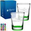 Aunt Gift Idea Auntie's Sippy Cup 2oz Green Bottom Shot Glasses Set of 2 Etched Party Favors Cool Birthday Gifts for Auntie, Her, Sister, Women view 1
