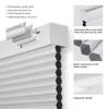 HOTSOON Cordless Cellular Shades Blackout Honeycomb Blinds for Windows Pull Down Room Darkening Cellular Blinds Thermal Insulated Windows Shades for Home Bedroom Office Door,White,27.5" W x 72" H view 2