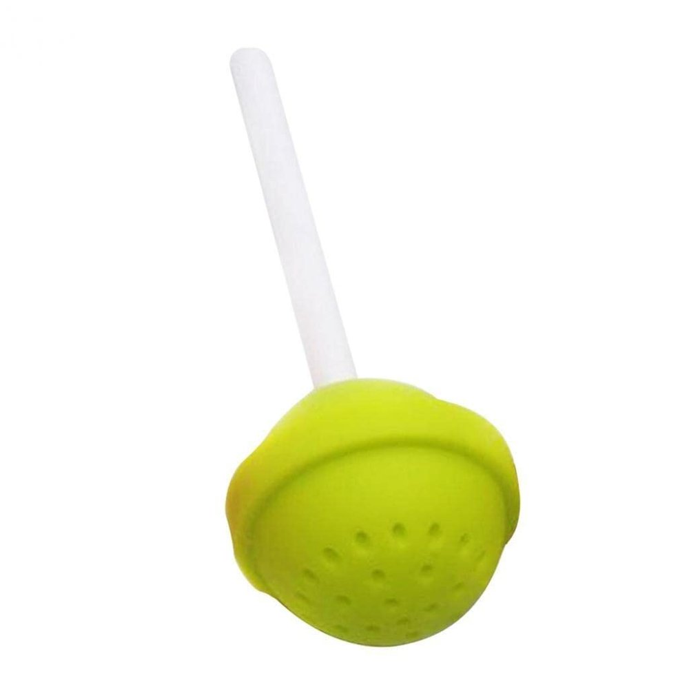 PULABO Silicone Lollipop Tea Infuser Loose Leaf Strainer Bag Herbal Spice Filter Diffuser Green popular