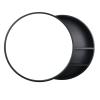 Black Mirror Cabinet Round Sliding Door Mirror Cabinet Bathroom Mirror with Storage Shelf Wall Mounted Bathroom Cabinet with Mirror (Size : 70cm/27.6inches) view 1
