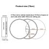 Black Mirror Cabinet Round Sliding Door Mirror Cabinet Bathroom Mirror with Storage Shelf Wall Mounted Bathroom Cabinet with Mirror (Size : 70cm/27.6inches) view 3