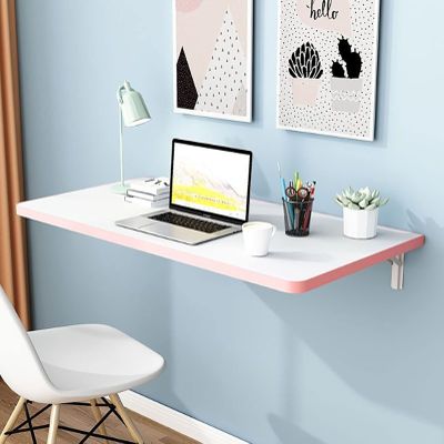 Wall Mounted Folding Table Small Space Floating Work Desk,for use as a Computer Desk, Home Office Desk, Kitchen Counter, Dining Table, Laundry Shelf Hanging Table (Color : C, Size : (60 * 30cm))