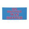 3x6 Ft Ft His Brother Was Hotter Flag Pink Blue Funny Meme Flag Sign For College Dorm Room Decorations Girl Teens Room Party Decoration With 4 Metal Eyelets view 1