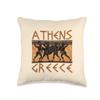 Ancient Greece Warrior Greek Mythology Athens Souvenir Throw Pillow view 1