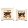 Ancient Greece Warrior Greek Mythology Athens Souvenir Throw Pillow view 3