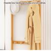 IMPREC Balcony Hanger, Modern Vertical Coat Hanger Bedroom Coat Rack Set Up Partitions for Great for Hanging Clothes and Organizing Your Everyday Belongings (Color : Brown) view 2