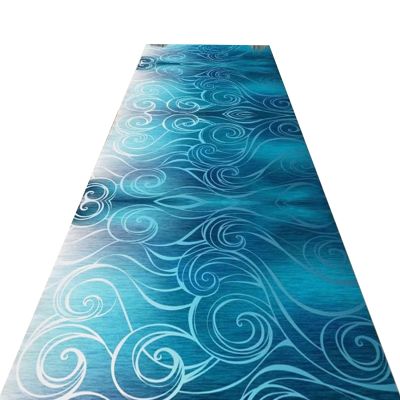 Abstract Modern Carpet Blue, Indoor Extra Long Rug for Livingroom Bedroom Dorm Kids Room, Length 2.5m 4.5m 6.5m 8.5m 9.5m (Size : 80x250cm/2.6x8.2ft)