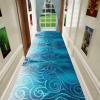 Abstract Modern Carpet Blue, Indoor Extra Long Rug for Livingroom Bedroom Dorm Kids Room, Length 2.5m 4.5m 6.5m 8.5m 9.5m (Size : 80x250cm/2.6x8.2ft) view 2
