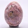 43mm 375ct Argentina Rose Pink Red Rhodochrosite Egg Polished Layered Natural Gemstone Crystal Mineral Collectible Specimen + Stand view 4
