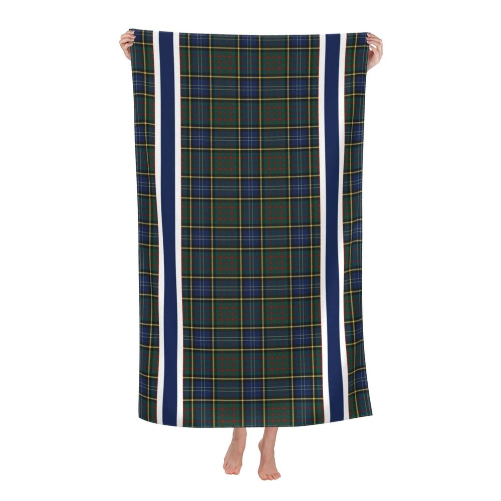 LMNSWDA MacMillan Clan Modern Hunting Tartan Beach Towels Oversized Soft High Absorbent Quick Dry Bath Towels Pool Towels Travel Beach Towels for Kids Adults