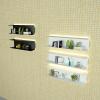 Floating Shelf Built-in LED Light, Wall Mounted Display Shelves Creative Metal Display Rack For Entrance, Living Room, Bedroom, Kitchen And Bathroom Contains Only 1 Piece ( Color : Black , Size : 120x view 2