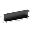 Floating Shelf Built-in LED Light, Wall Mounted Display Shelves Creative Metal Display Rack For Entrance, Living Room, Bedroom, Kitchen And Bathroom Contains Only 1 Piece ( Color : Black , Size : 120x view 3