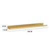 Floating Shelves Wall Mounted Built-in LED Light, Metal Wall Mounted Light-Emitting Shelves Creative Display Shelf For Entrance Bar Countertop Living Room Bathroom Contains Only 1 Piece ( Color : Gold view 2