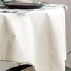 CASANEMA Faux Velvet Look Table Cloth Anti-Shrink Dcor Fabric Table Cover for Kitchen, Dinning Tabletop White Single Piece Outdoor & Indoor Use (64"X126") Made in Turkey view 2
