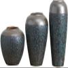 TATSEN Bronze Green Retro Coarse Ceramic Vase Bubble Glaze Craft Dining Table Living Room Hydroponic Floral Chinese Ornaments view 1