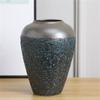 TATSEN Bronze Green Retro Coarse Ceramic Vase Bubble Glaze Craft Dining Table Living Room Hydroponic Floral Chinese Ornaments view 4