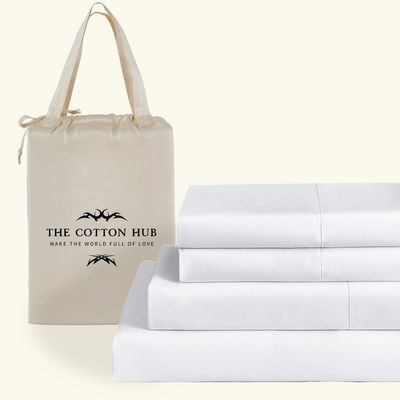 King Size 6-Piece Sheet Set 1000 Thread Count Percale 100% Pure Cotton All Season Breathable Bed Sheets fits up to 7-9 inch Deep Pocket (Solid, White)