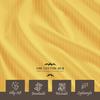 King Size 6-Piece Sheet Set 1000 Thread Count Percale 100% Pure Cotton All Season Breathable Bed Sheets fits up to 7-9 inch Deep Pocket (Stripe, Gold) view 4