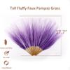 Acfruits Pampas Grass Small, 30 Pcs 17" Faux Pampas Grass Short Decor, Pompas Grass Flower Arrangement and Vase Filler for Boho Home Wedding Decoration (Purple Gradient) view 2