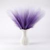 Acfruits Pampas Grass Small, 30 Pcs 17" Faux Pampas Grass Short Decor, Pompas Grass Flower Arrangement and Vase Filler for Boho Home Wedding Decoration (Purple Gradient) view 3