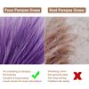 Acfruits Pampas Grass Small, 30 Pcs 17" Faux Pampas Grass Short Decor, Pompas Grass Flower Arrangement and Vase Filler for Boho Home Wedding Decoration (Purple Gradient) view 4