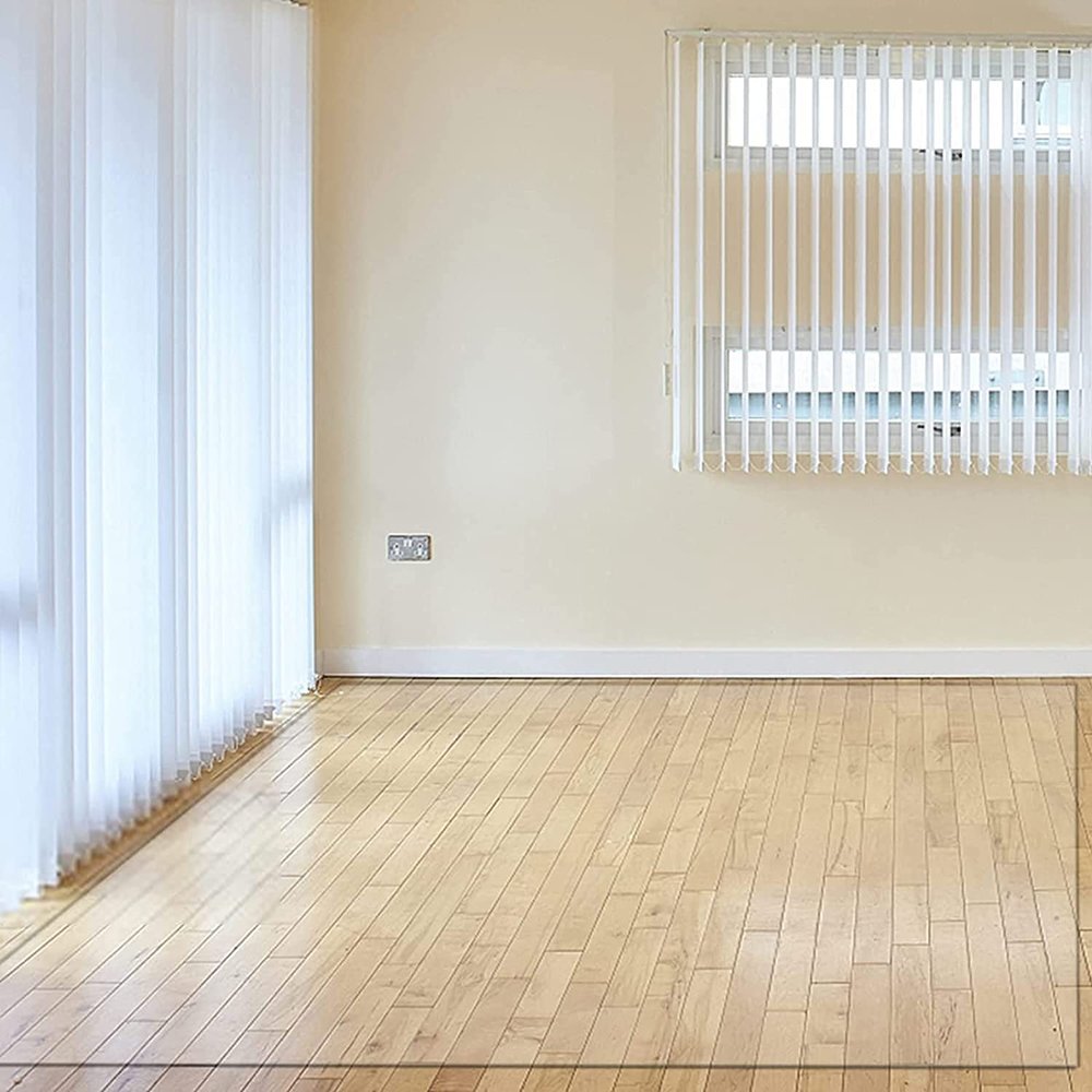 Runner Rug Heavy Duty Floor Protector Runner Rug Clear Vinyl Plastic Runner Rugs Protector, Transparent PVC Large Office Chair Mat for Floor Protection, 1.5mm Thick ( Size : 80x100cm(2.6ftx3.2ft) )