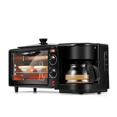 Breakfast machine three-in-one electric oven toaster coffee machine hot dog machine home kitchen appliances (Color : 220V, Size : EU)