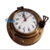 12 Inch Antique Solid Brass Nautical Navigation Marine Brass Porthole Clock Brass Wall Mounted Clock Best for Gift Home Office College Marriage Anniversary VGT view 3