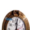 12 Inch Antique Solid Brass Nautical Navigation Marine Brass Porthole Clock Brass Wall Mounted Clock Best for Gift Home Office College Marriage Anniversary VGT view 4