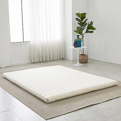 NATURAL LIFE PALMPRING Coconut Coir Mattress 3 Inch, Mattress Topper Organic Coconut Coir Cotton Wool 3 Inch Pad Pillowtop Firm Bed Comfort Sleep Body Support